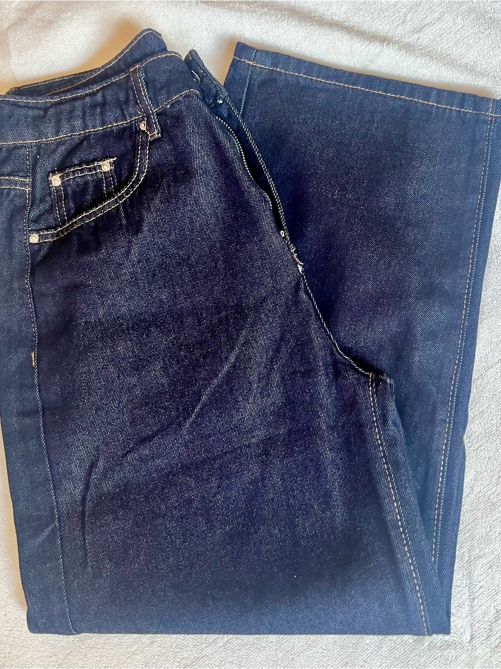 Dark Wash Straight Leg Jeans